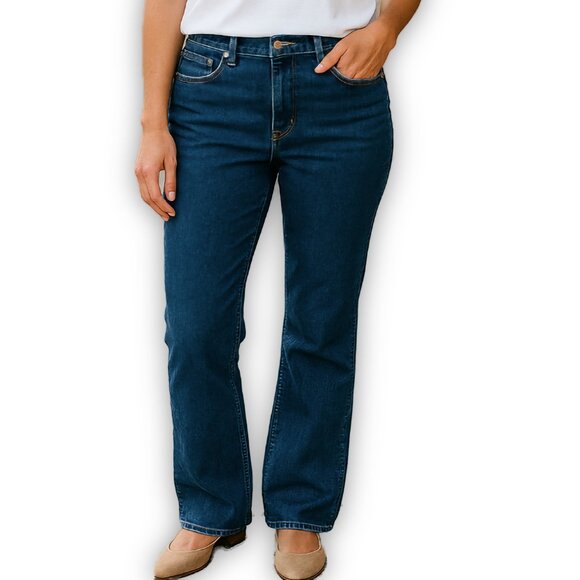 Lauren Ralph Lauren Bootcut Dark Wash Denim Jeans Blue Size 12 Heritage Classic - Picture 9 of 9